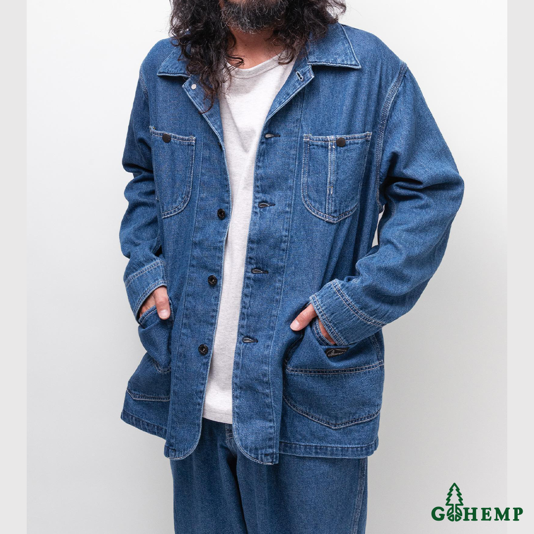 RESTOCK!! 【GOHEMP】COVER ALL JACKET (USED WASH)