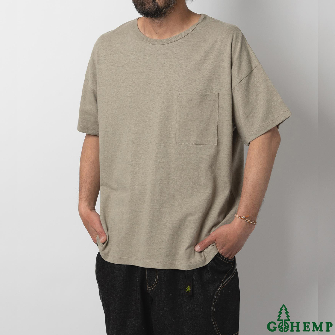 【GOHEMP】WIDE POCKET TEE / GHC4290RG