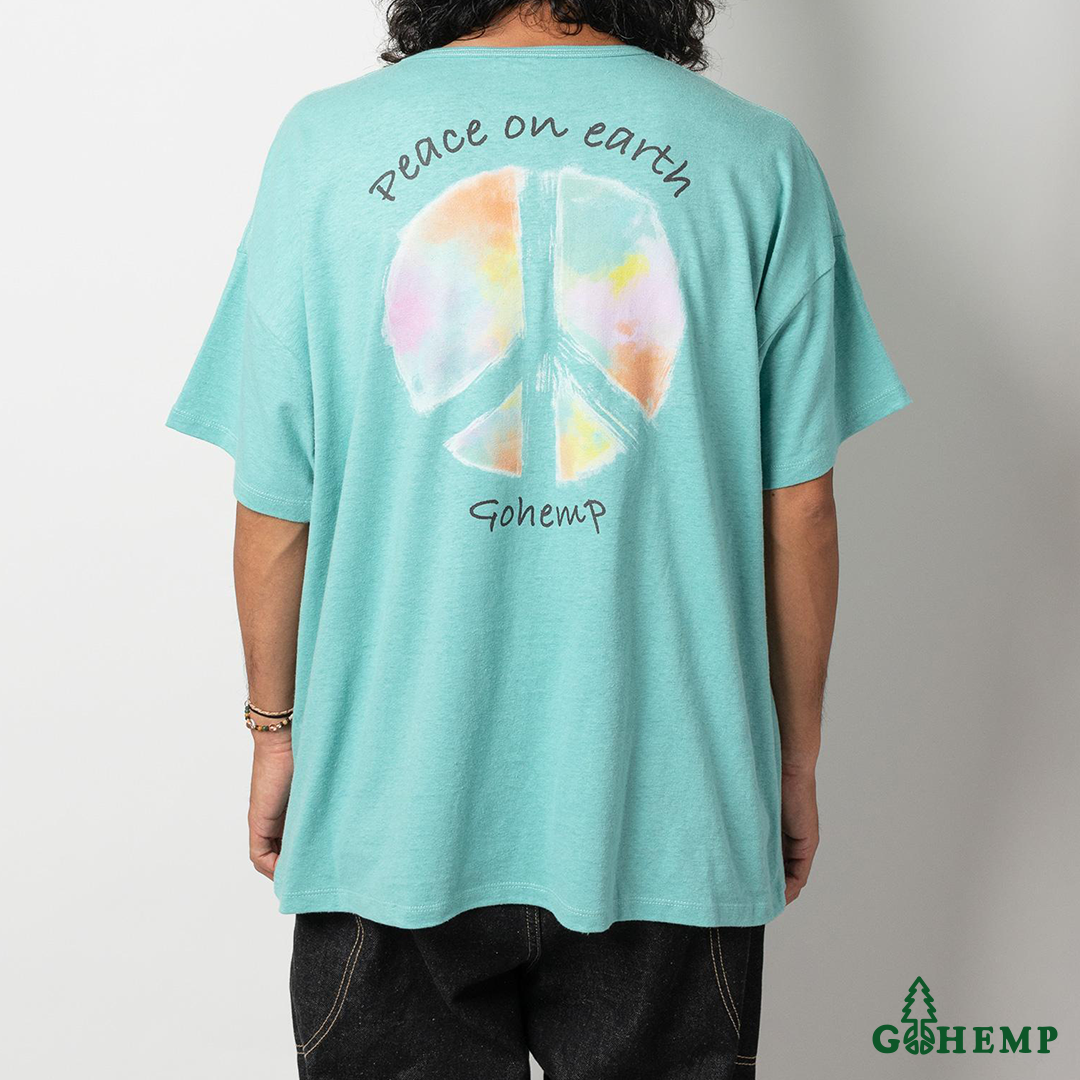 【GOHEMP】Peace on Earth WIDE POCKET TEE