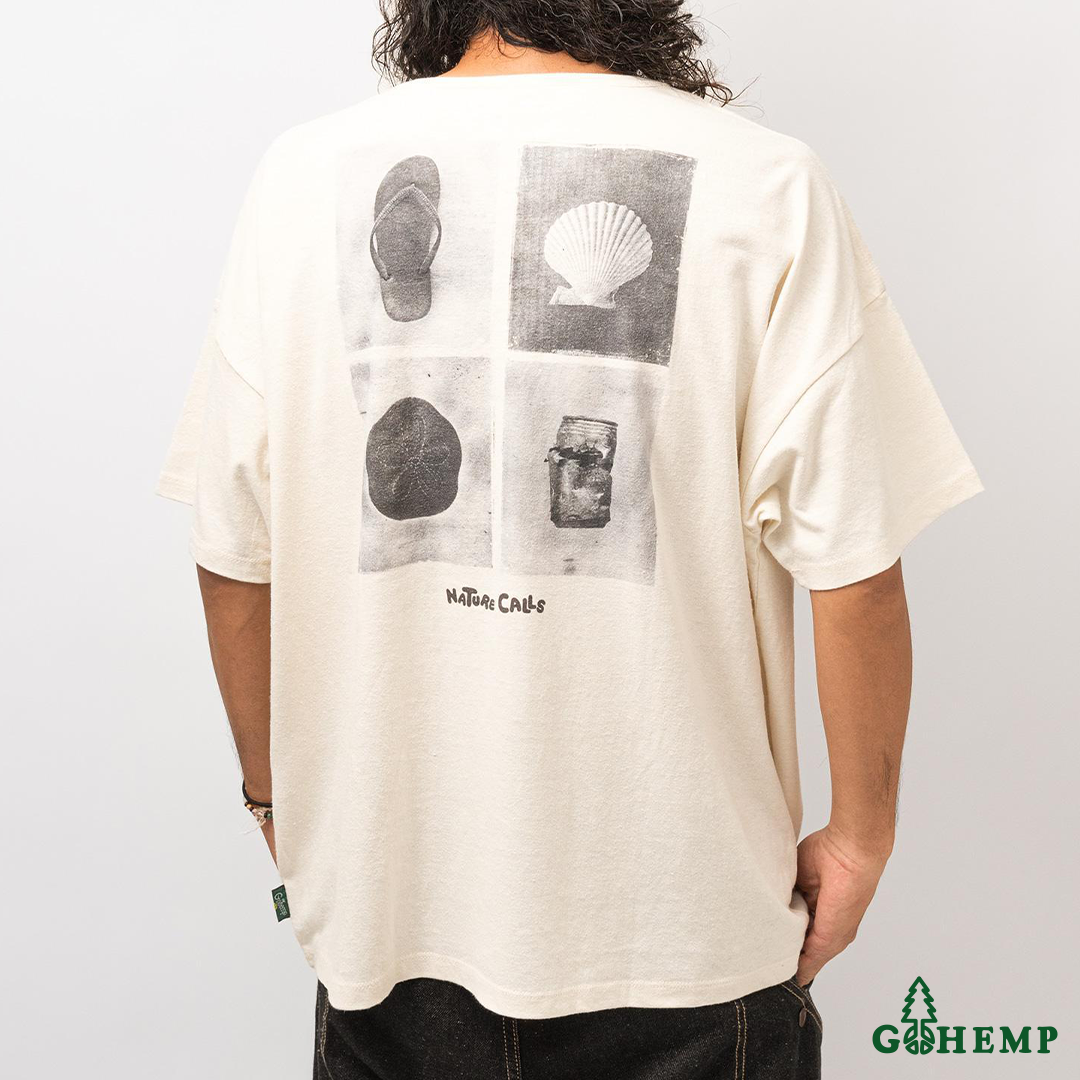 New arrival!! 【GOHEMP】NC MONO TONE WIDE POCKET TEE