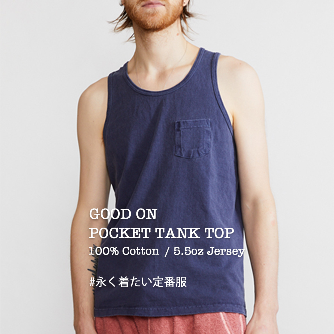New arrival!!【Good On】POCKET TANK TOP