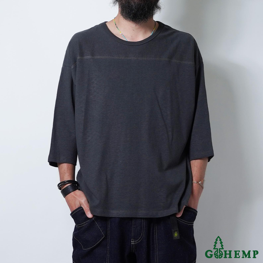 RESTOCK!! 【GOHEMP】WIDE FOOTBALL TEE (UNISEX)