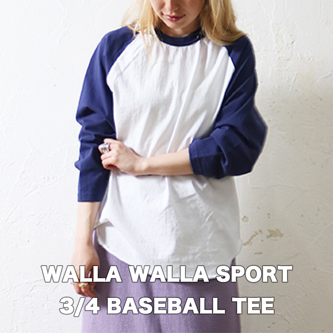 New Arrival!!【WALLA WALLA SPORT】3/4 BASEBALL TEE