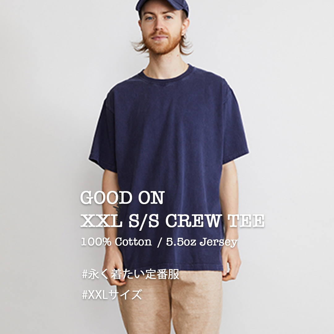 RESTOCK!!【Good On】XXL S/S CREW TEE!!