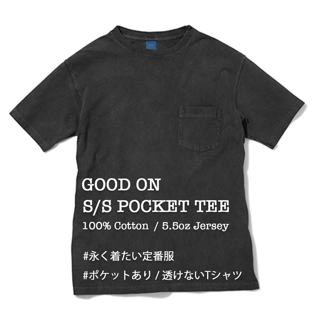 RESTOCK!!【Good On】S/S POCKET TEE
