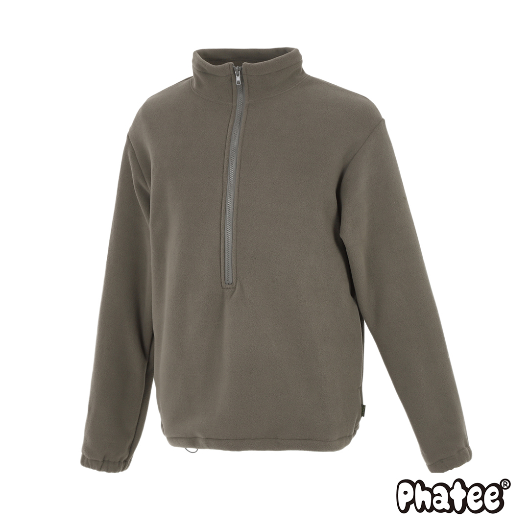 New arrival!! 【Phatee】FLEECE ZIP HENLEY