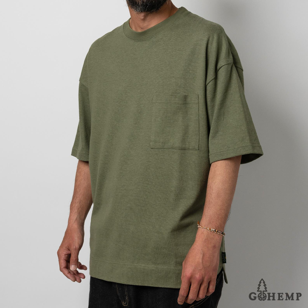 RESTOCK!! 【GOHEMP】WIDE SLIT TEE (10oz)