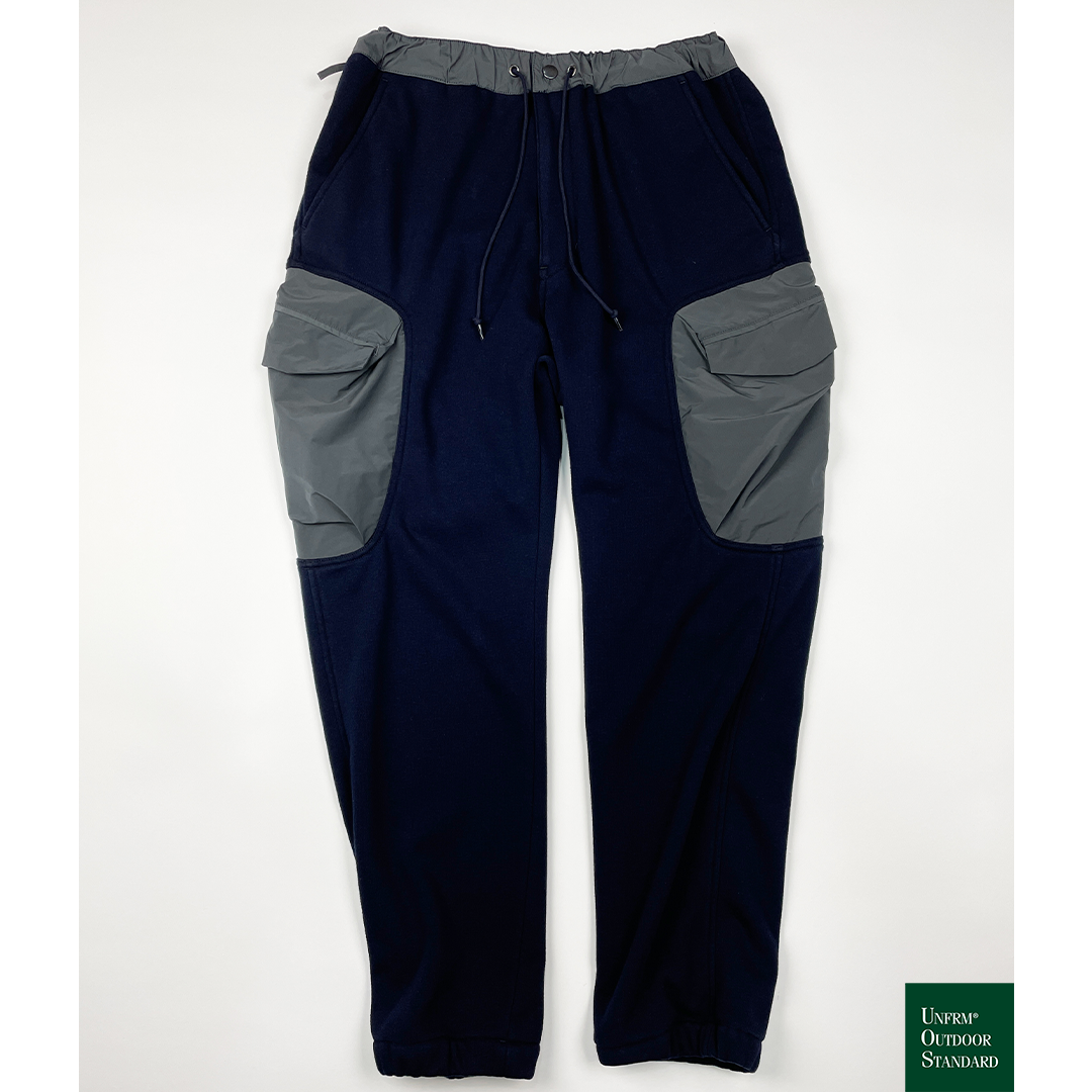 New【UNFRM】REVERSEFLEECE CLIMBING CARGOPOCKET PANTS
