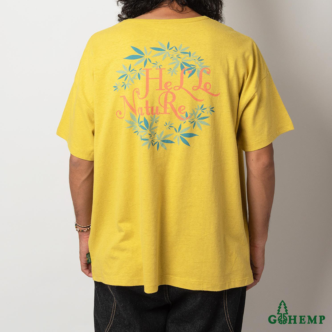 【GOHEMP】INTERTWINED NATURE WIDE PK TEE