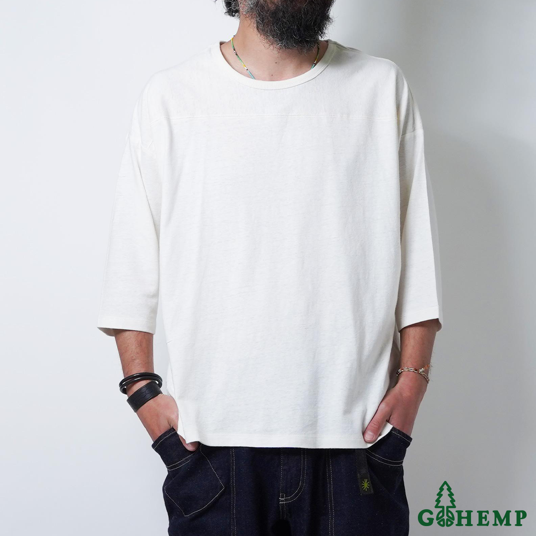 RESTOCK!! 【GOHEMP】WIDE FOOTBALL TEE