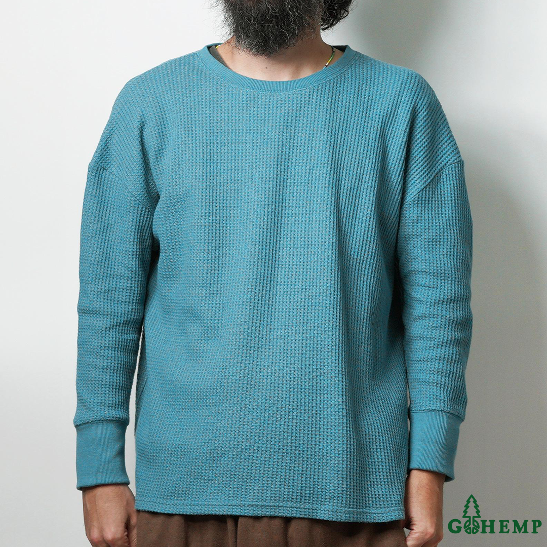 New Arrival!!【GOHEMP】HEMP WAFFFLE WIDE CREW