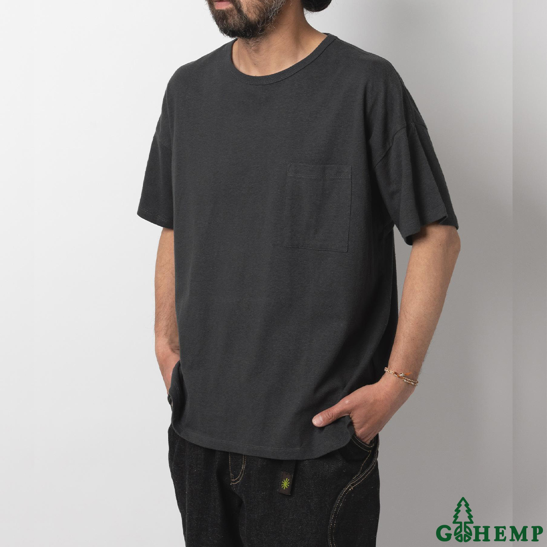 Let's stay DRY!! 【GOHEMP】WIDE POCKET TEE
