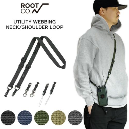 【ROOT CO.】GRAVITY UTILITY WEBBING NECK/SHOULDER LO