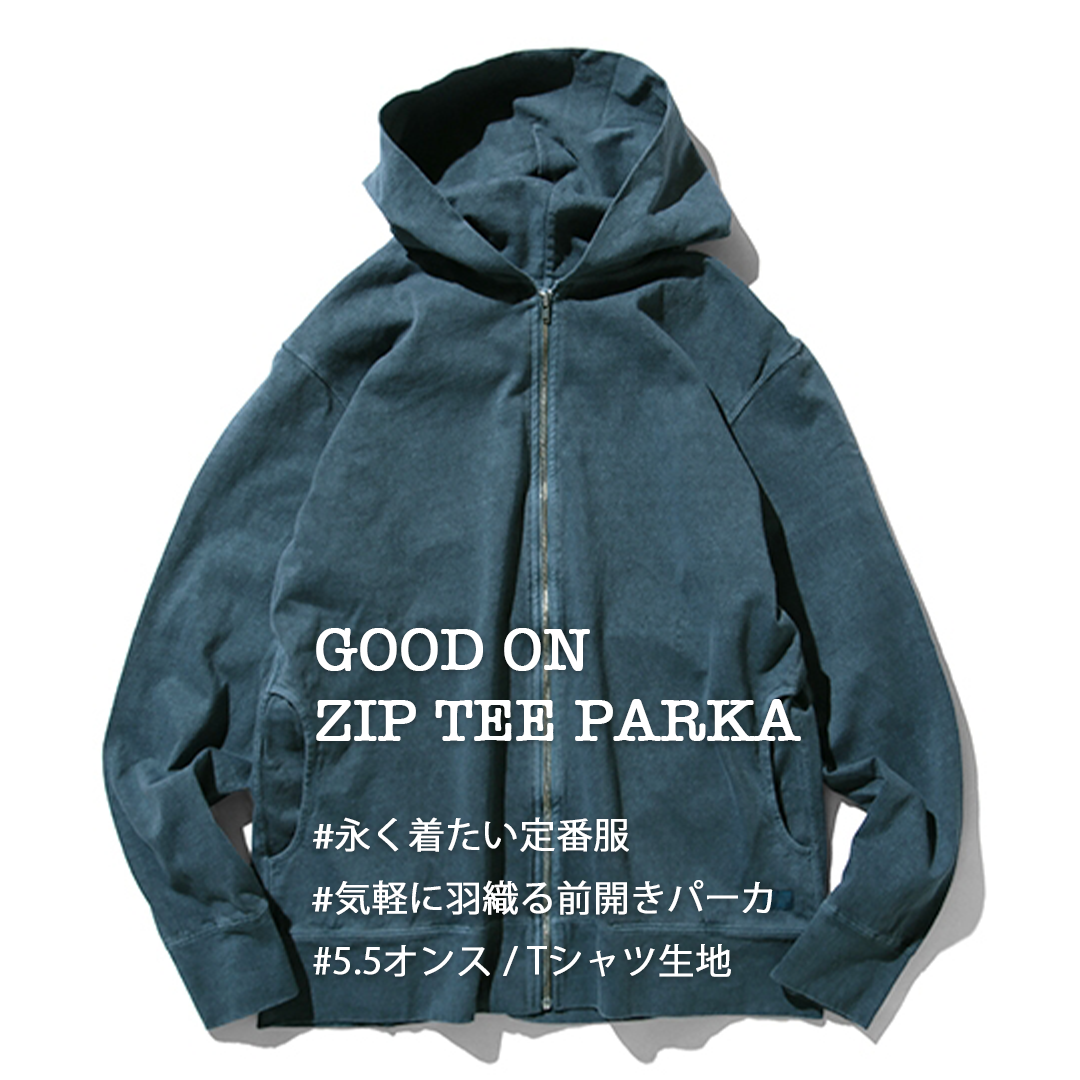 RESTOCK!!【Good On】ZIP TEE PARKA