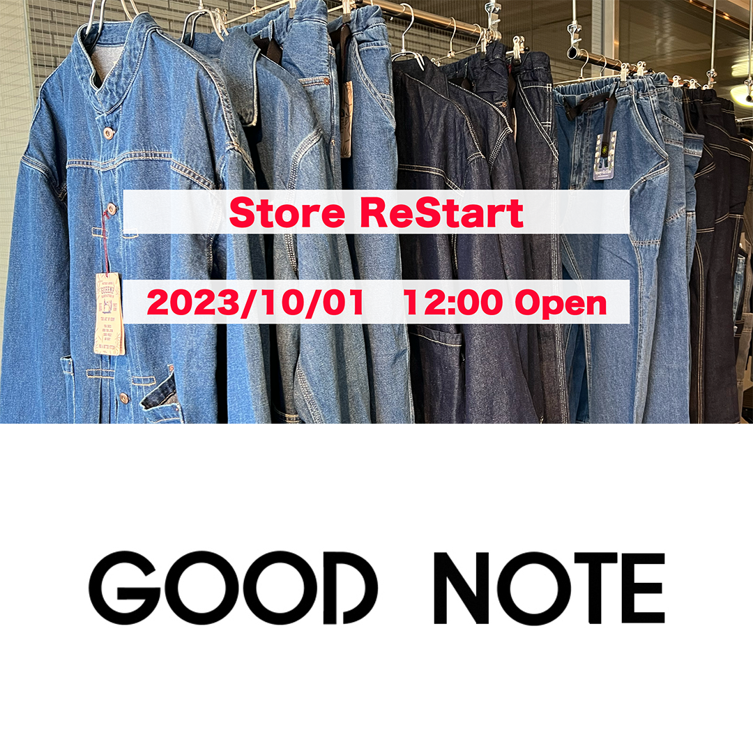 【Store ReStartのお知らせ】実店舗再開致します!!
