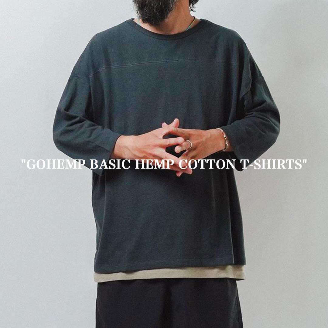 Recommend!! "DRYに過ごすヘンプ+オーガニックコットン Tシャツ"