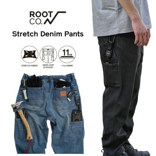 RESTOCK!! 【ROOT CO.】PLAY Stretch Denim Pants