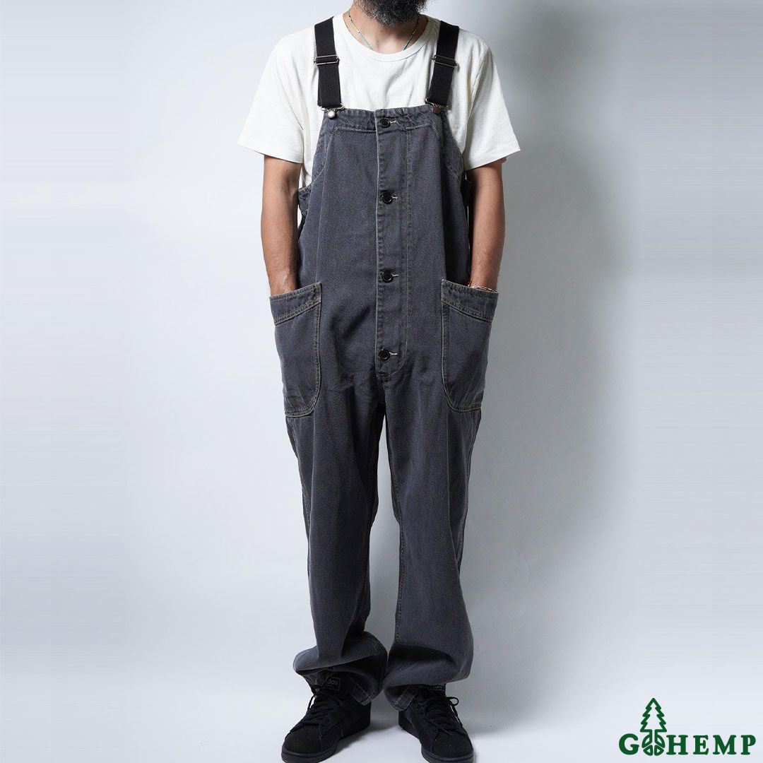 【GOHEMP】TUBE VENDOR ALL PANTS (BLACK USED WASH)