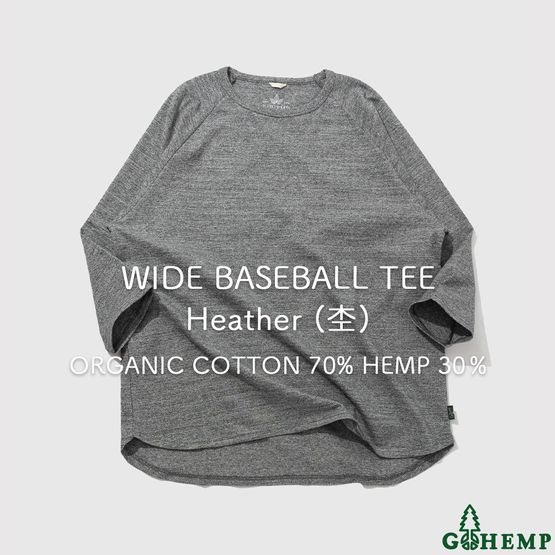 【GOHEMP】WIDE BASEBALL TEE / GHC4320TP