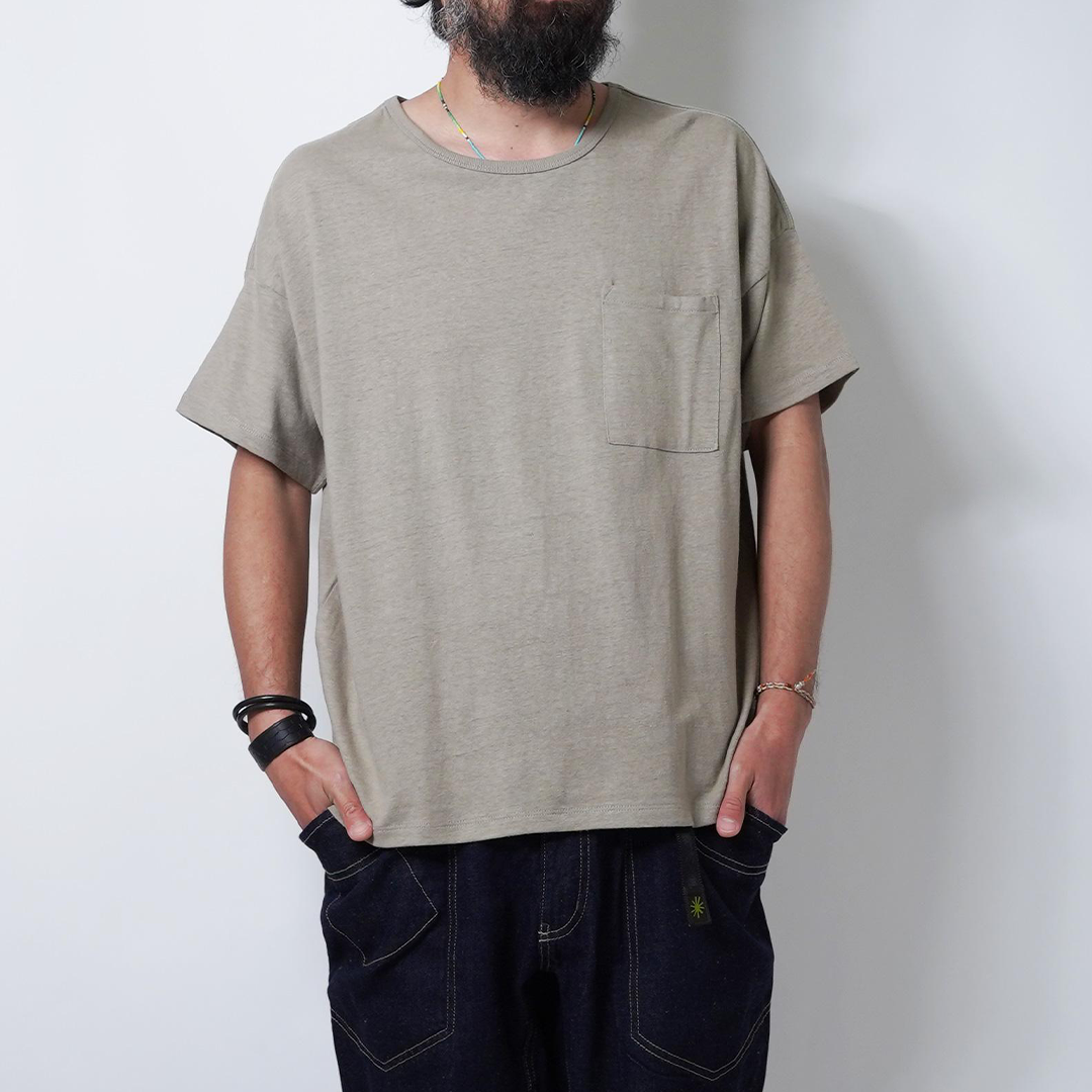 RESTOCK!!【GOHEMP】WIDE POCKET TEE