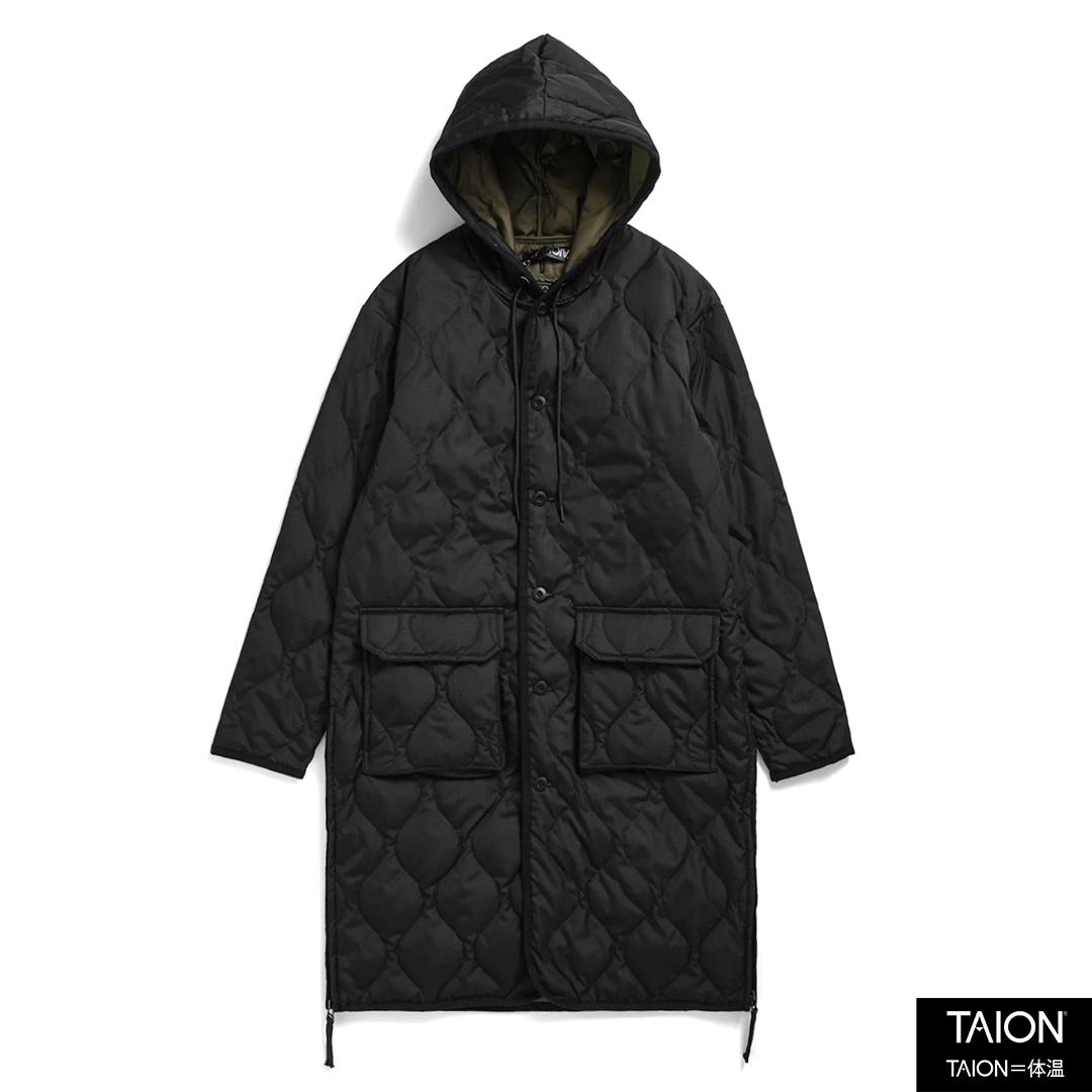 【TAION】MILITARY HOOD DOWN COAT