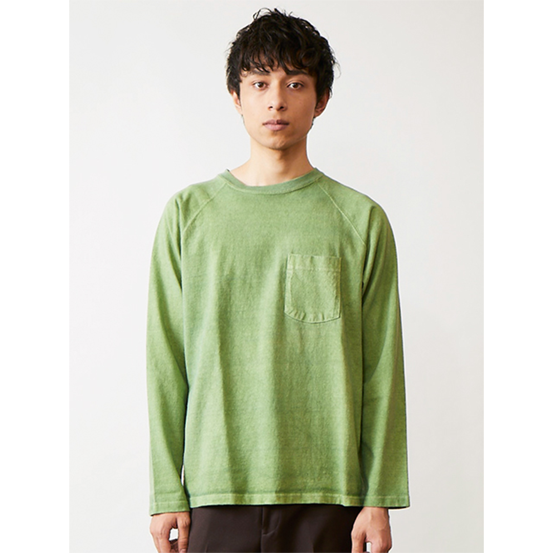 RESTOCK!!【Good On】HEAVY JERSEY L/S RAGLAN PKT TEE