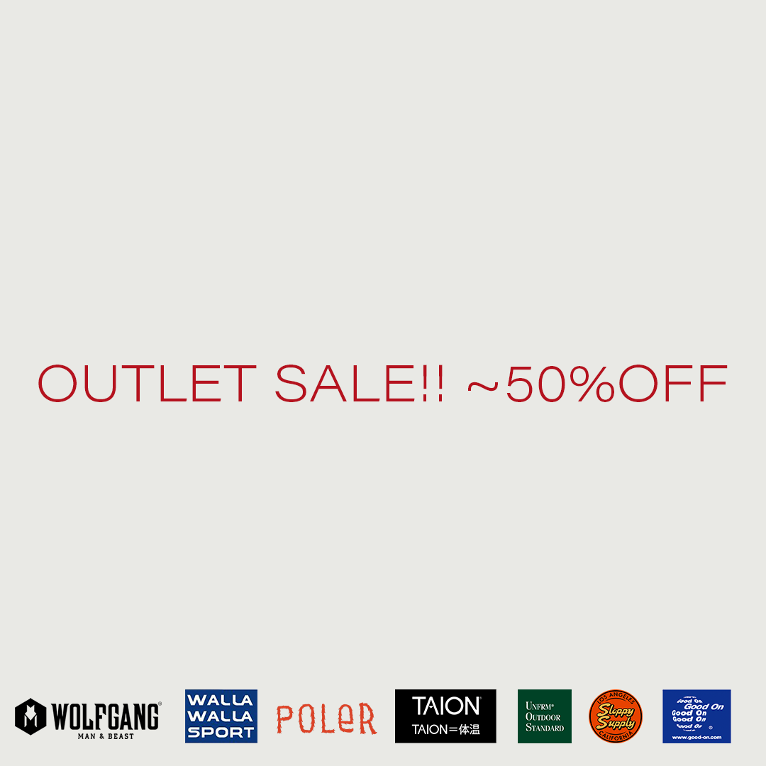 OUTLET ITEMを更新 !! ~50%OFF!!