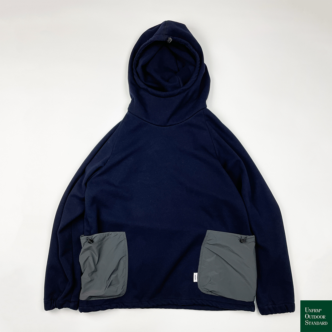 New【UNFRM】REVERSE MOCK FLEECE PULLOVER PARKER