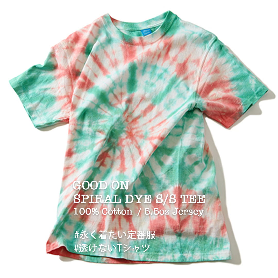 New arrival!!【Good On】SPIRAL DYE S/S TEE