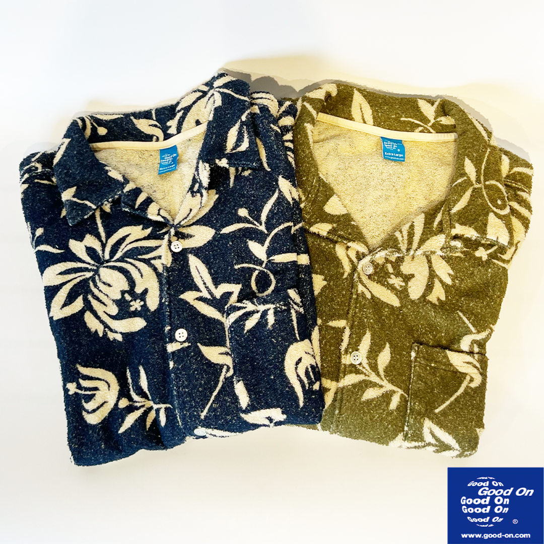 【Good On】RETRO FLOWER D-PILE S/S OPEN TEE SHIRTS