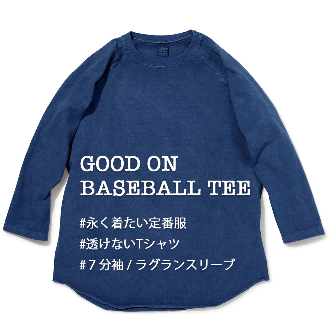 RESTOCK!!【Good On】BASEBALL TEE!!