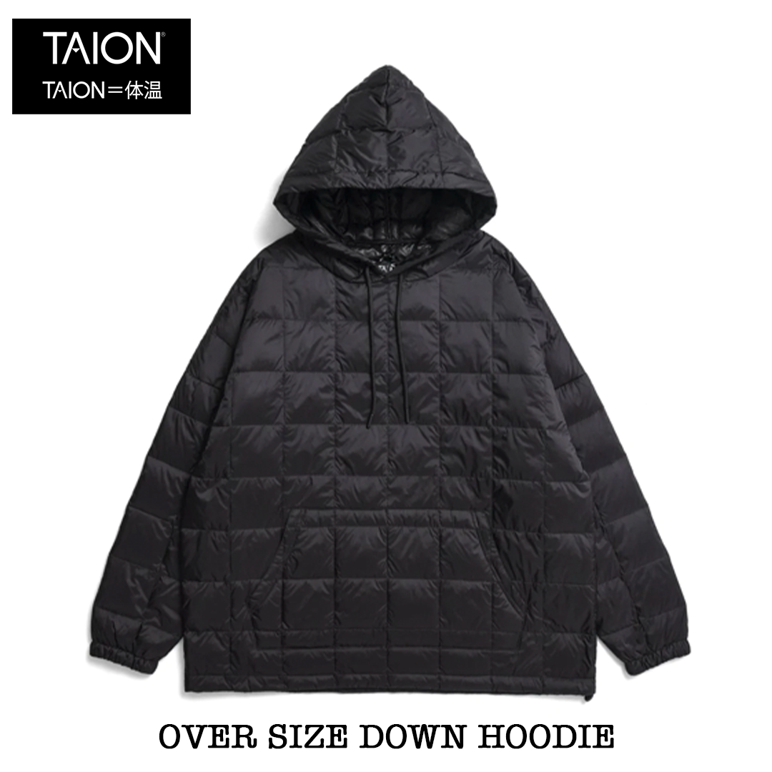 New!!【TAION】OVER SIZE DOWN HOODIE