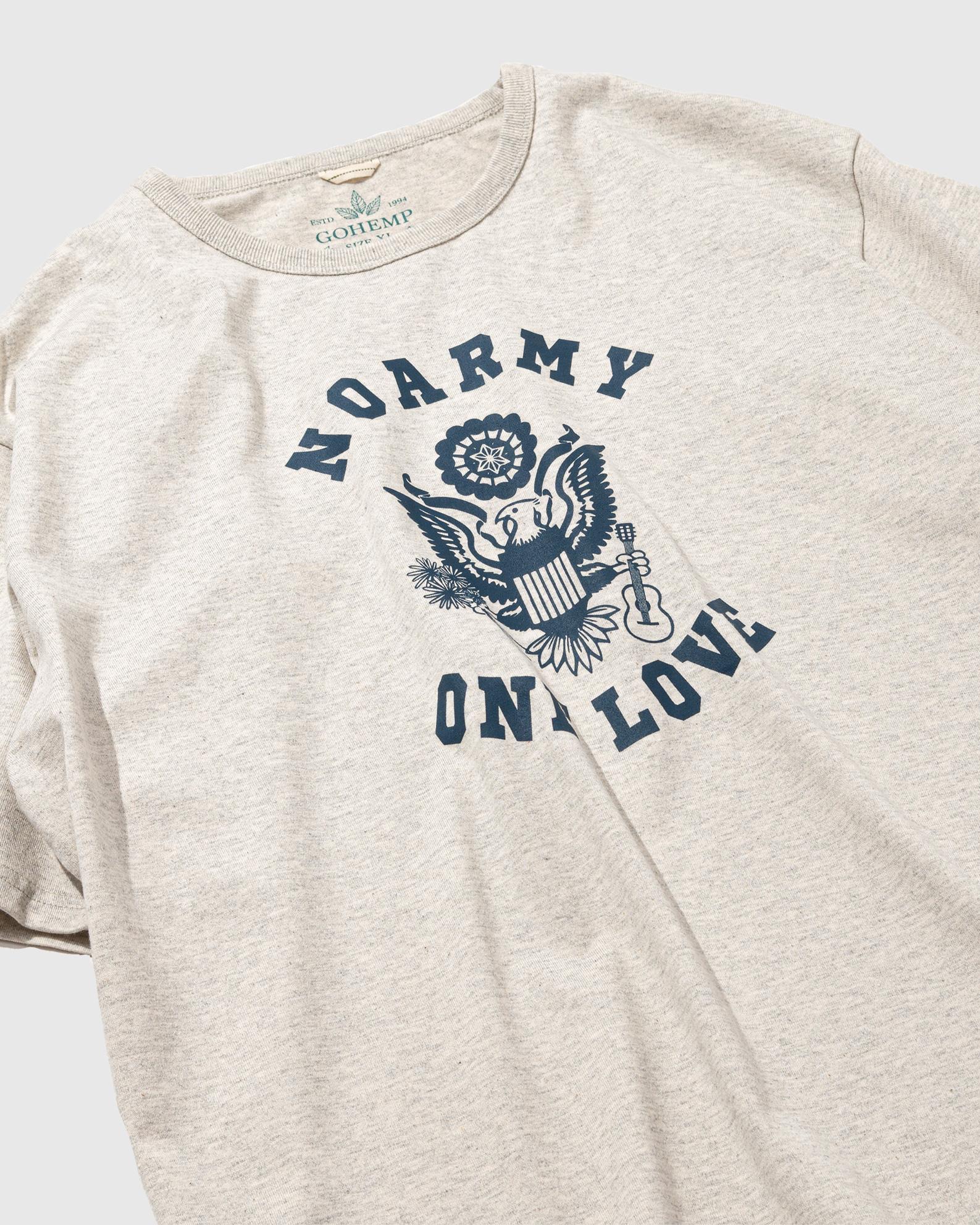 【GOHEMP】FOUR GRAPHIC WIDE FITS TEE (ASH HEATHER)