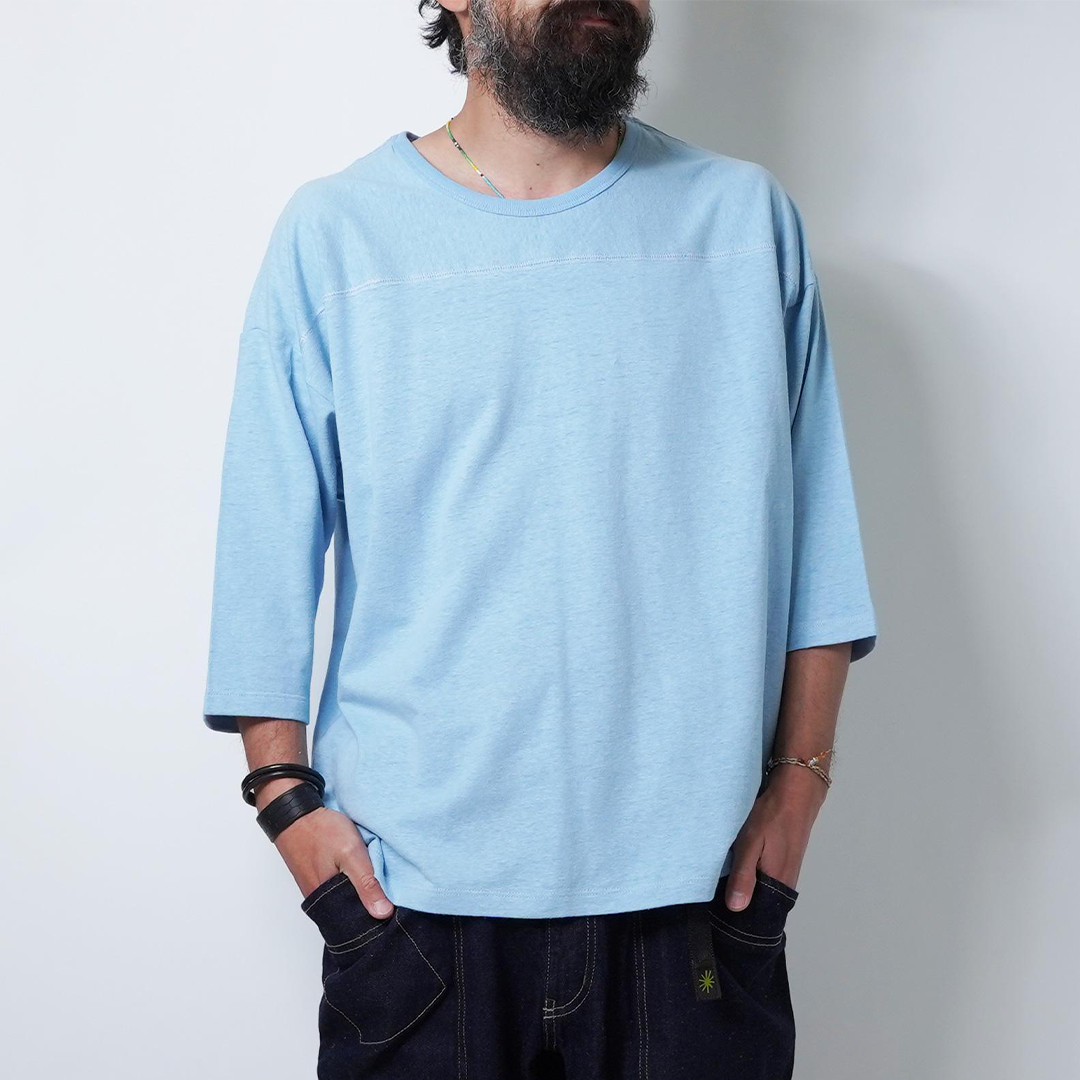 RESTOCK!!【GOHEMP】WIDE FOOTBALL TEE
