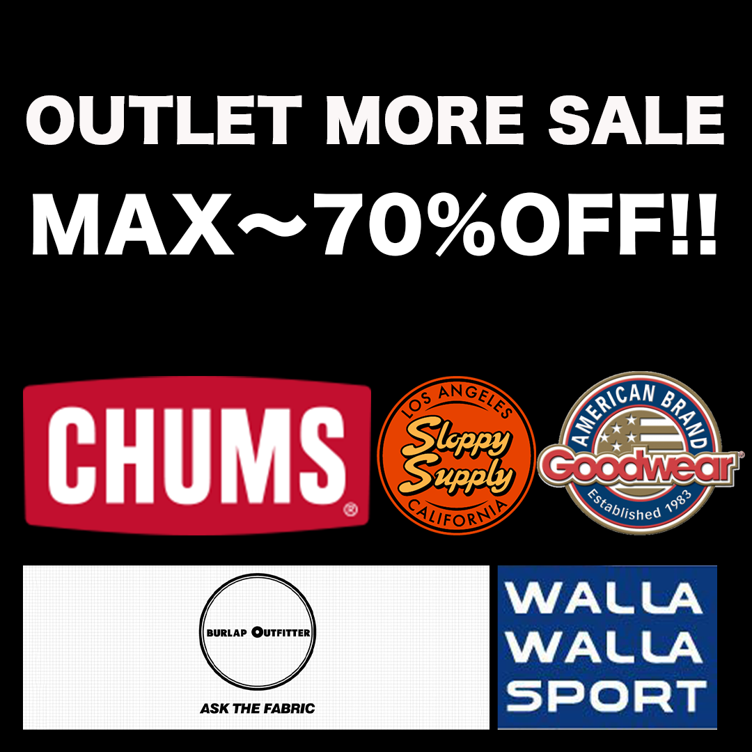★OUTLET MORE SALE!! MAX~70%OFF!!★