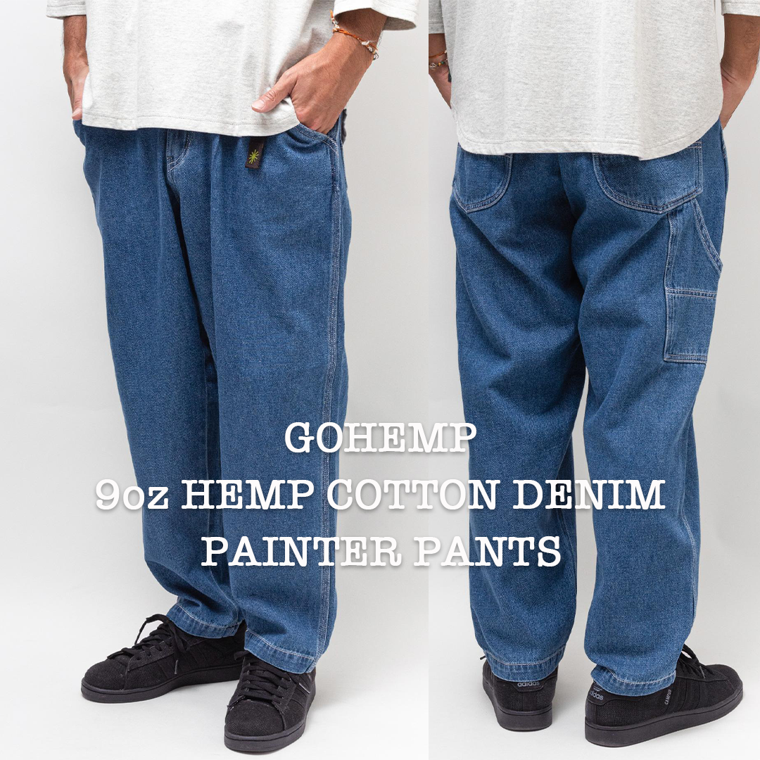 【GOHEMP】PAINTER PANTS (USED WASH)