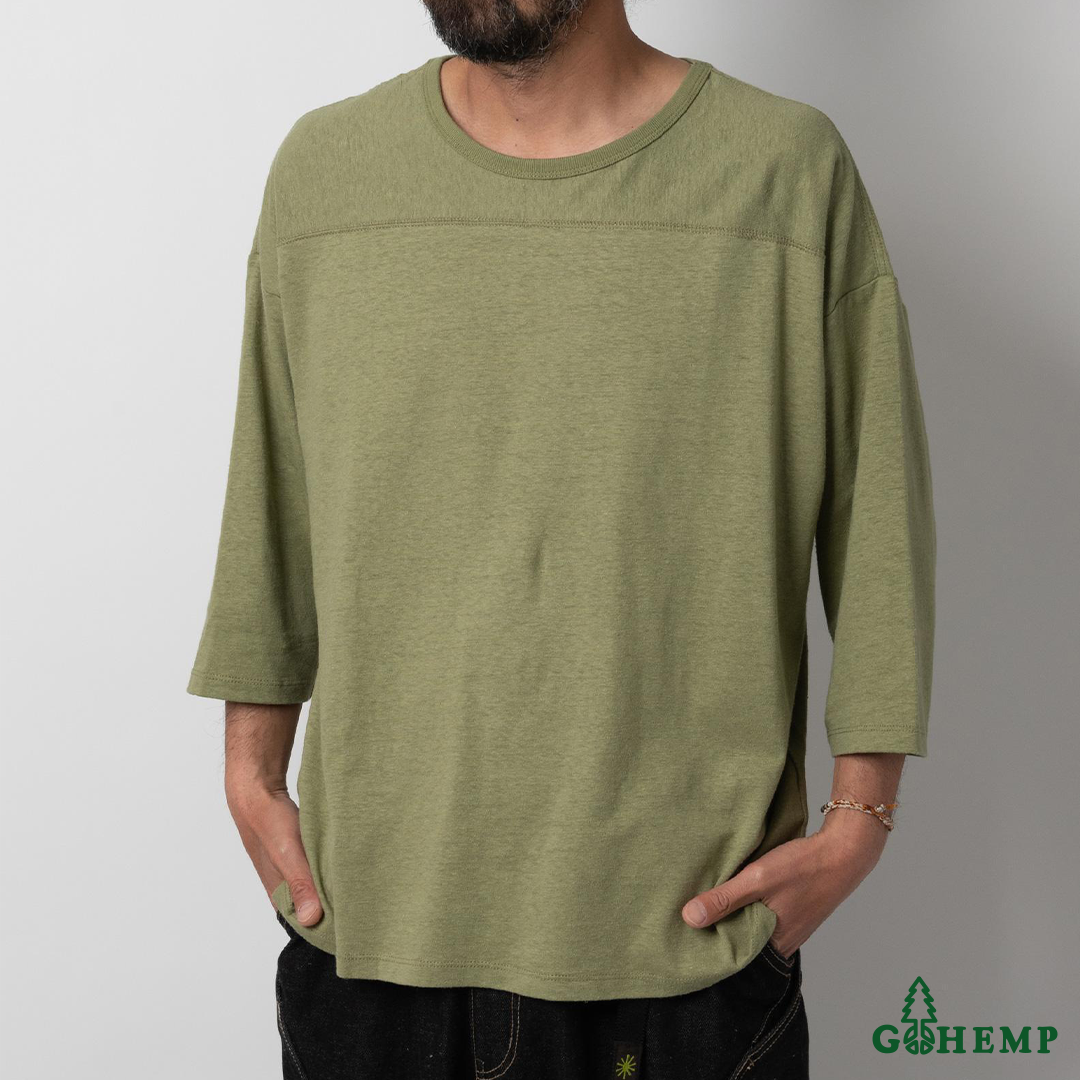 RESTOCK!! 【GOHEMP】WIDE FOOTBALL TEE