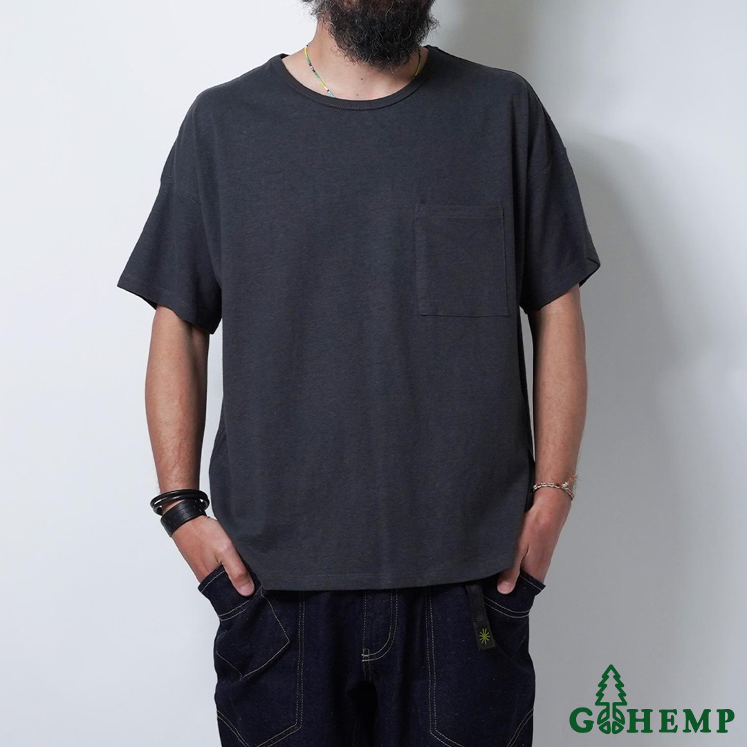 【GOHEMP】WIDE POCKET TEE / GHC4290RG