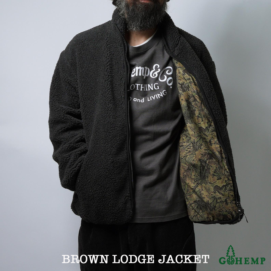 New Arrival!!【GOHEMP】BROWN LODGE JACKET