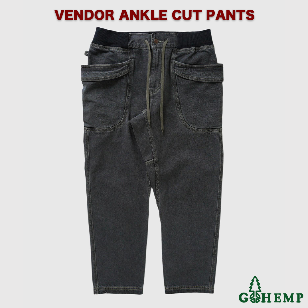 RESTOCK!!【GOHEMP】VENDOR ANKLE CUT PANTS BLACK USED