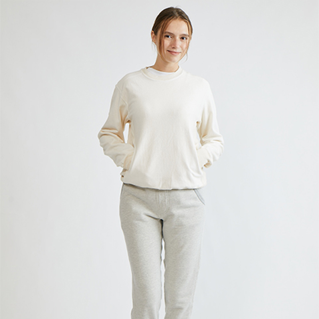 【Good On】HEAVY CREW SWEAT "P-NATURAL"