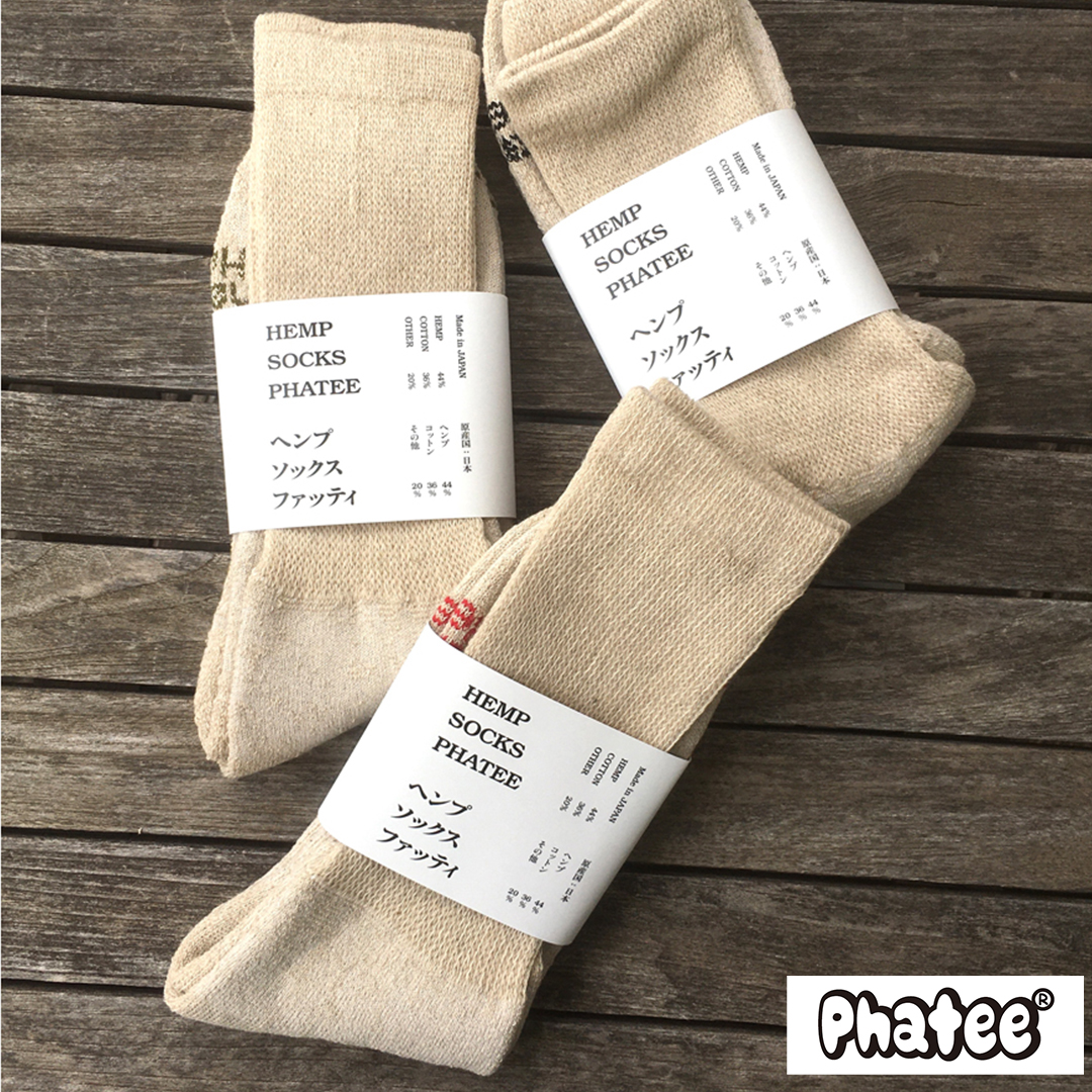New arrival!! 【Phatee】HEMP SOCKS PHATEE / ヘンプソックス