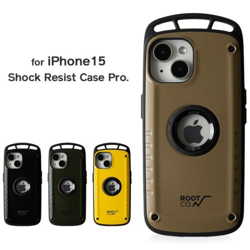 【ROOT CO.】iPhone15専用 GRAVITY Shock Resist Case Pro