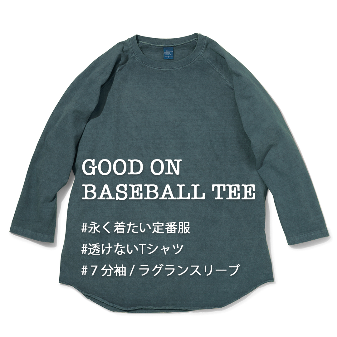 RESTOCK!!【Good On】BASEBALL TEE