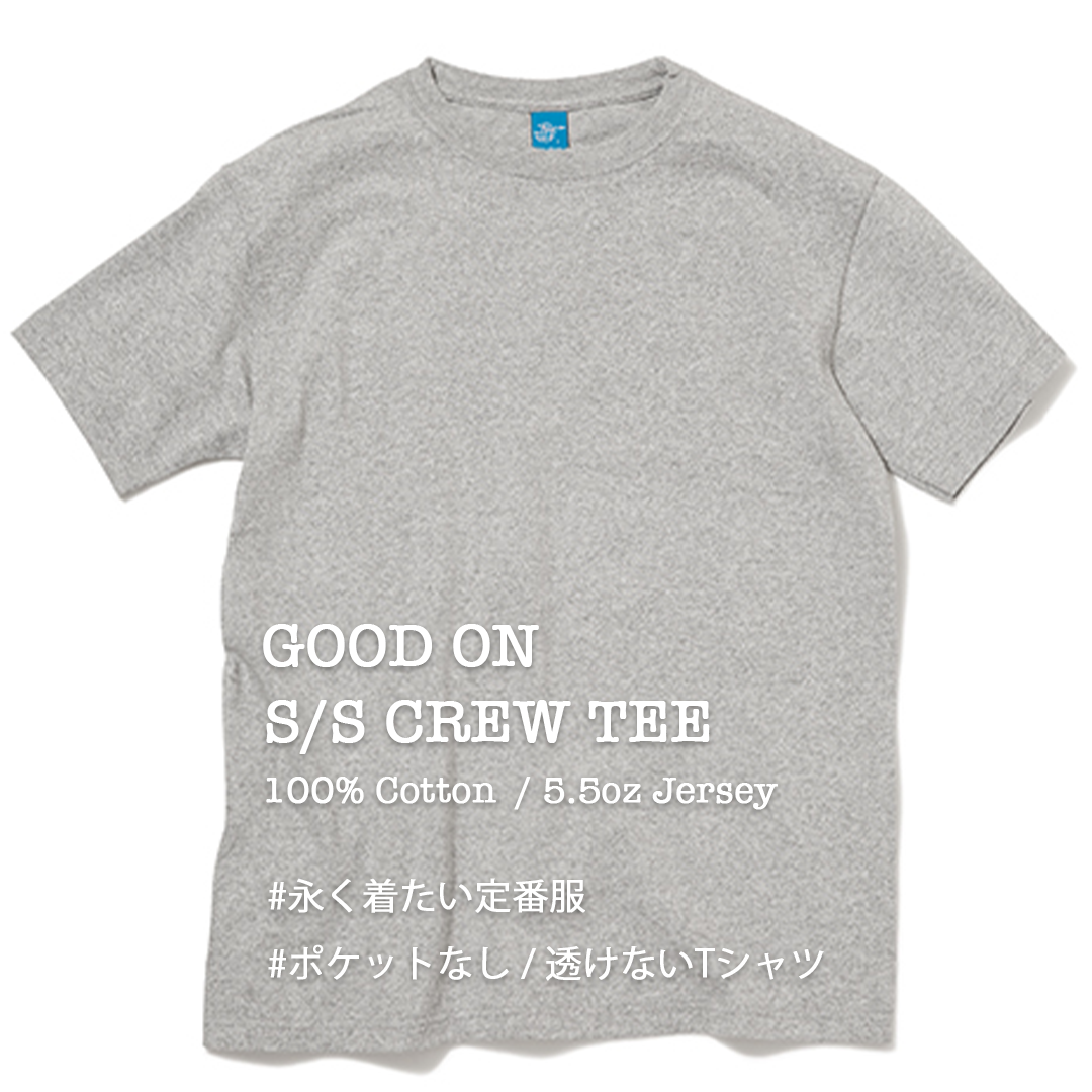 RESTOCK!!【Good On】S/S CREW TEE
