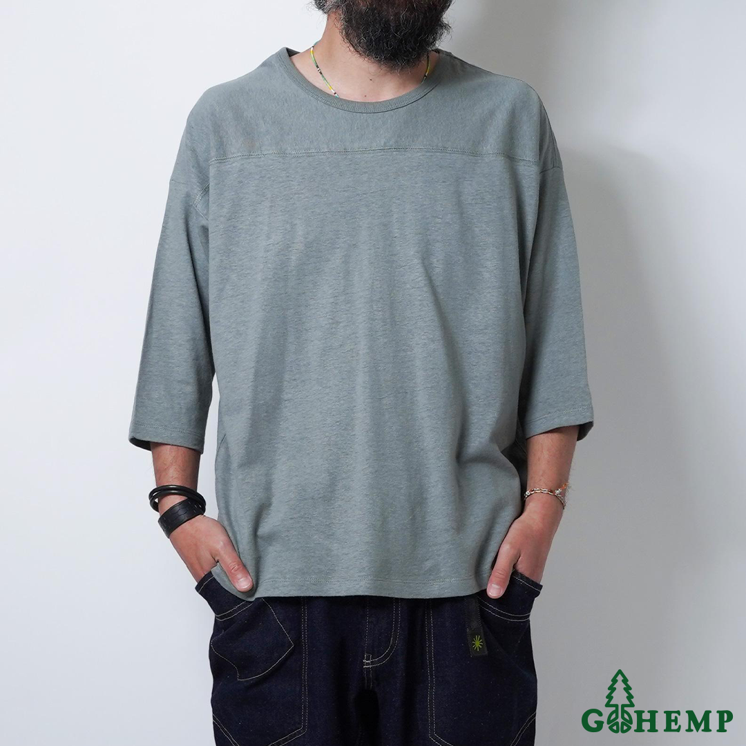 RESTOCK!! 【GOHEMP】WIDE FOOTBALL TEE