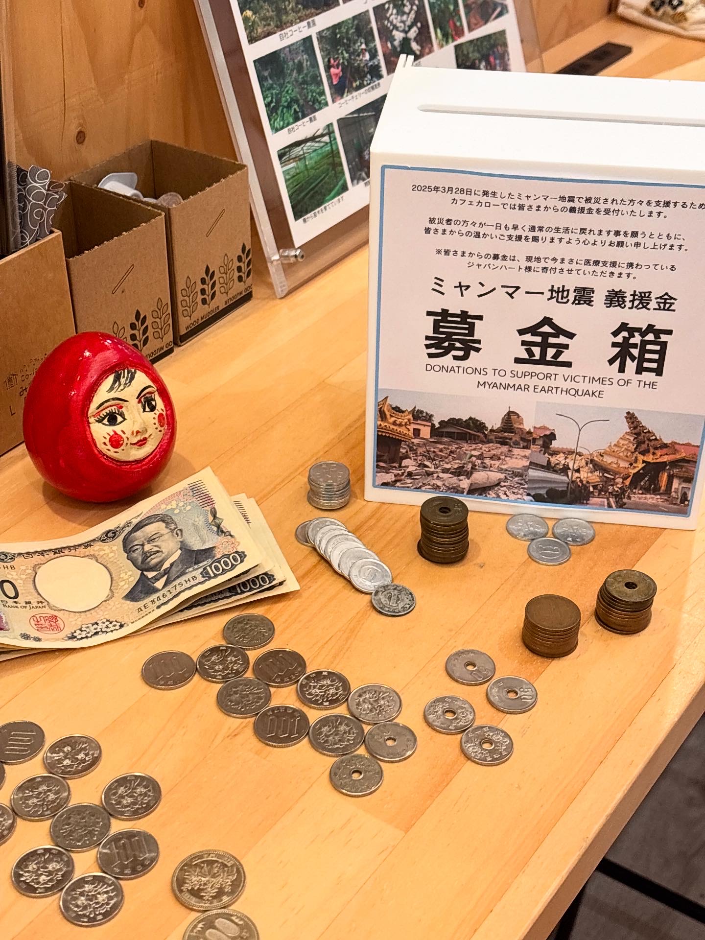 いただいた募金を寄付しました！