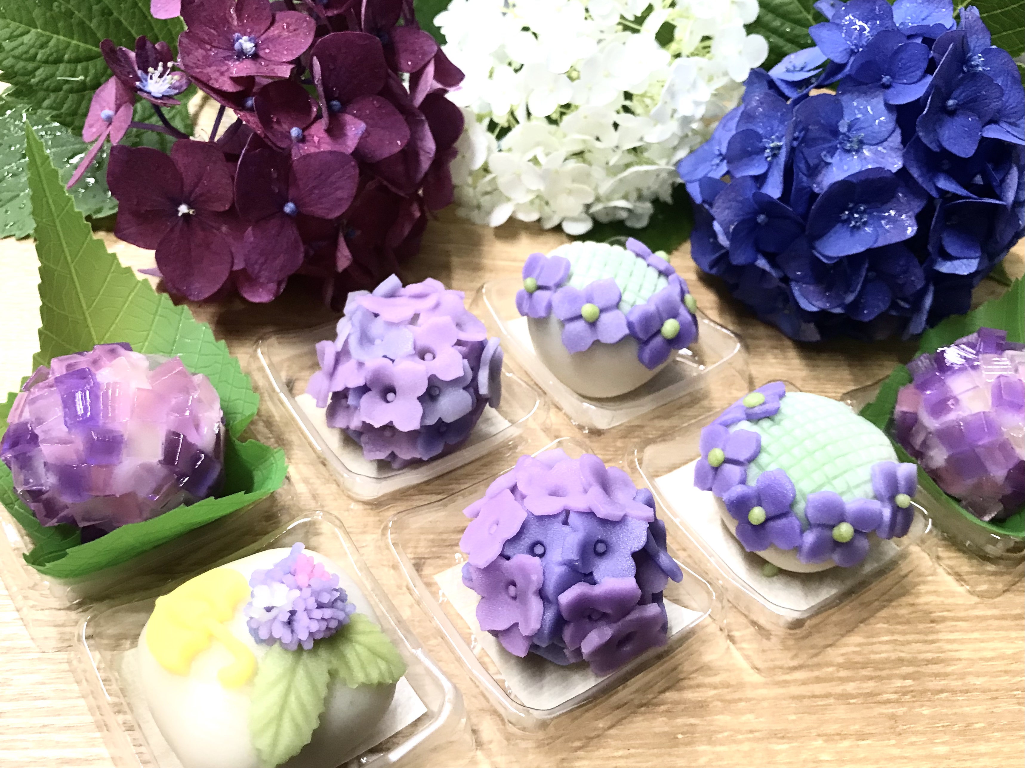 紫陽花　和菓子