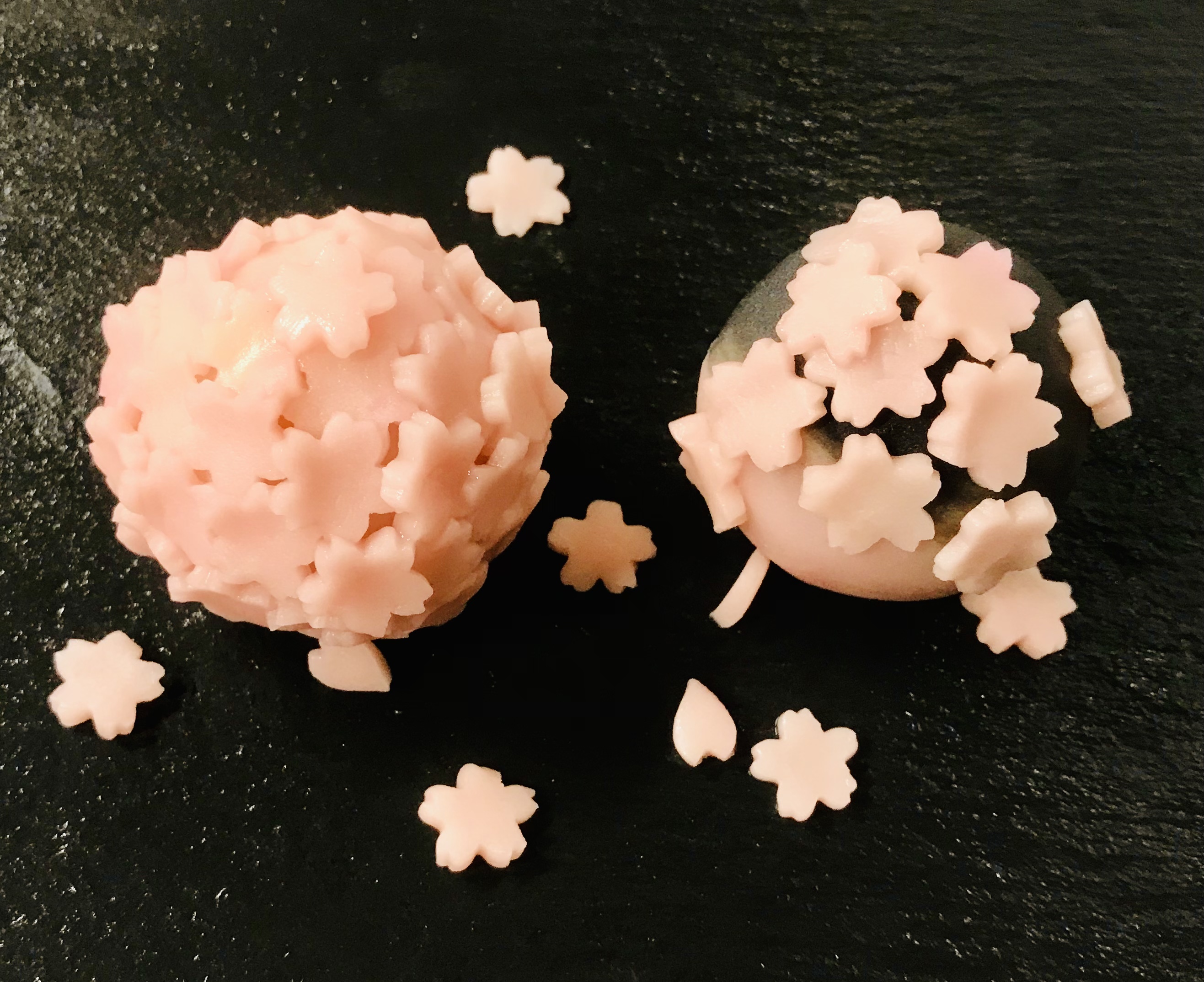 夜桜　煉切