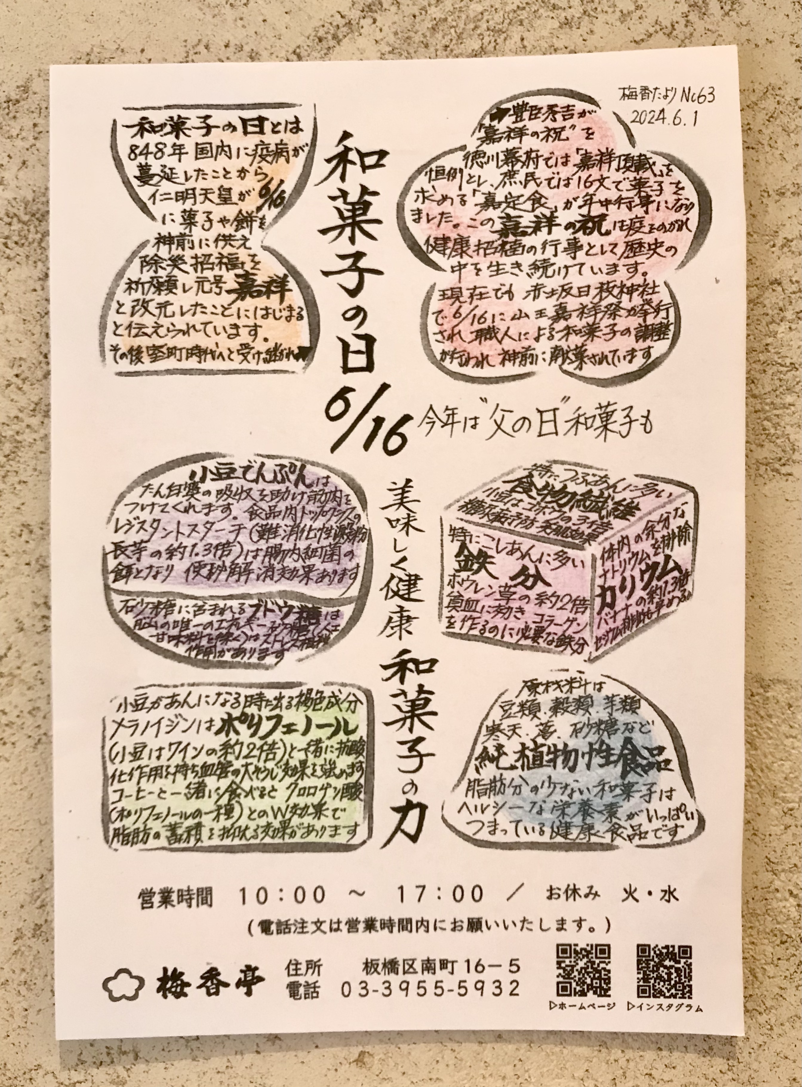 梅香たより６３　和菓子の日